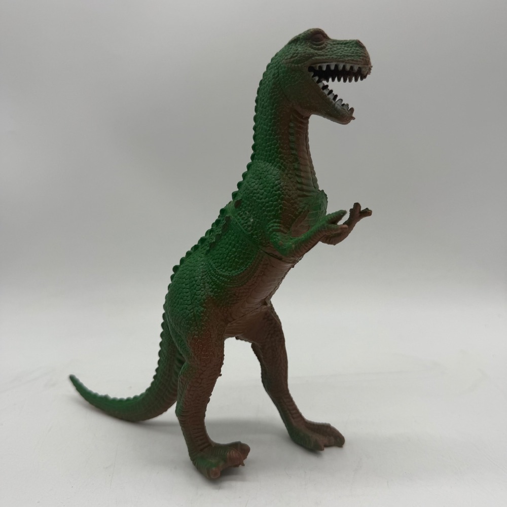 Imperial T-Rex Dinosaur Action Figure Green Brown Vintage 1985 Toy